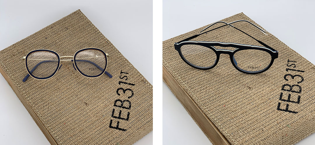 Feb31st designer frames, available at Park Vision Nottingham